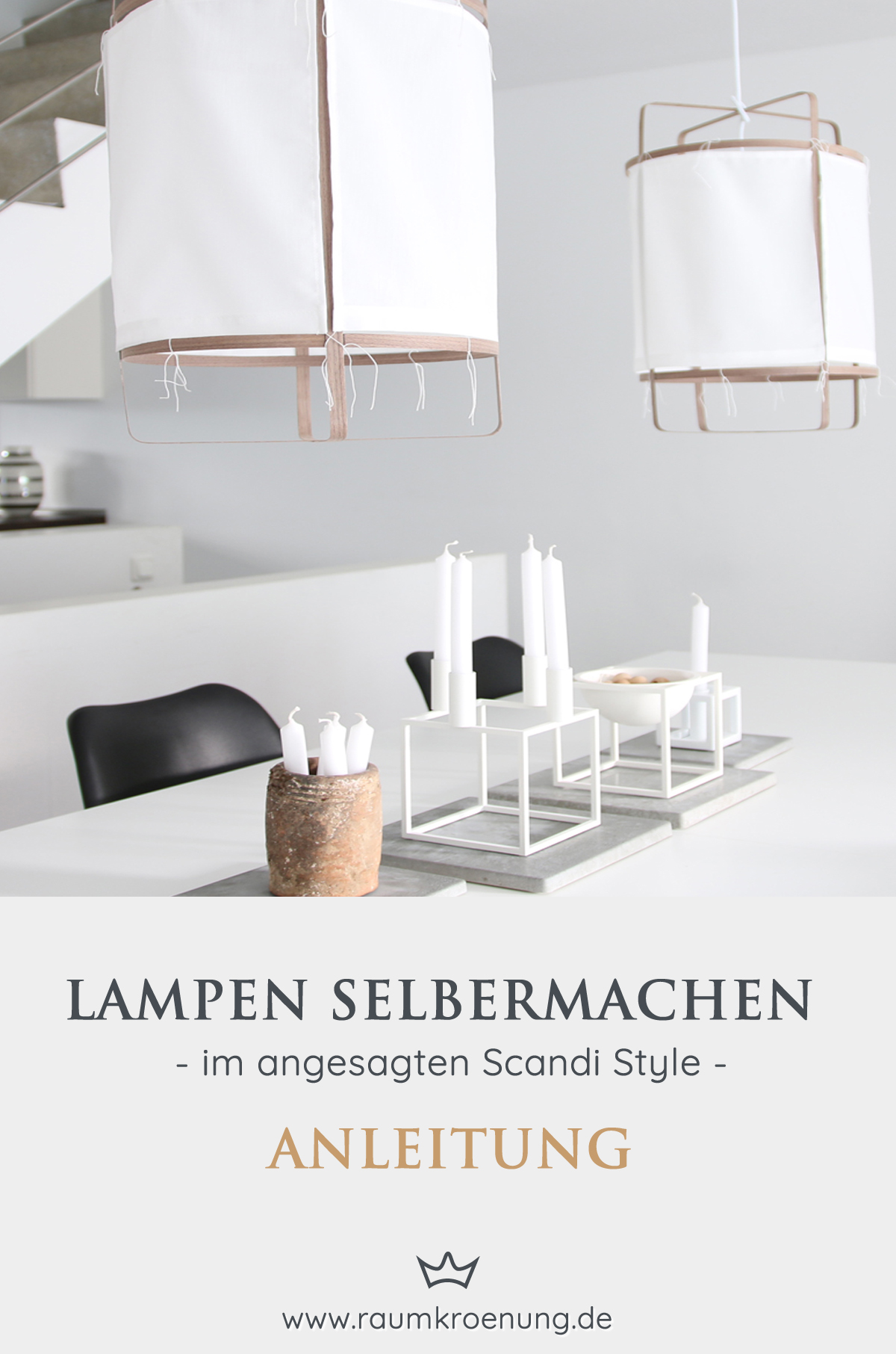 Lampe selber bauen I DIY Lampe I Raumkroenung.de