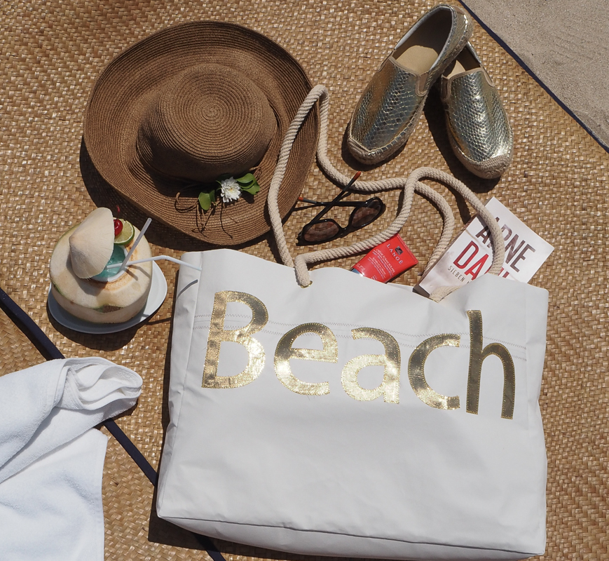 Eine leichte Strandtasche, die viel Platz bietet. Einfach Selbernähen.