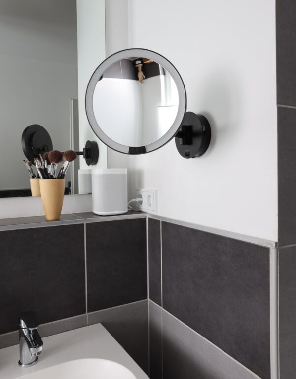 Beleuchteter Kosmetikspiegel mit aufladbarem Akku per USB-Kabel